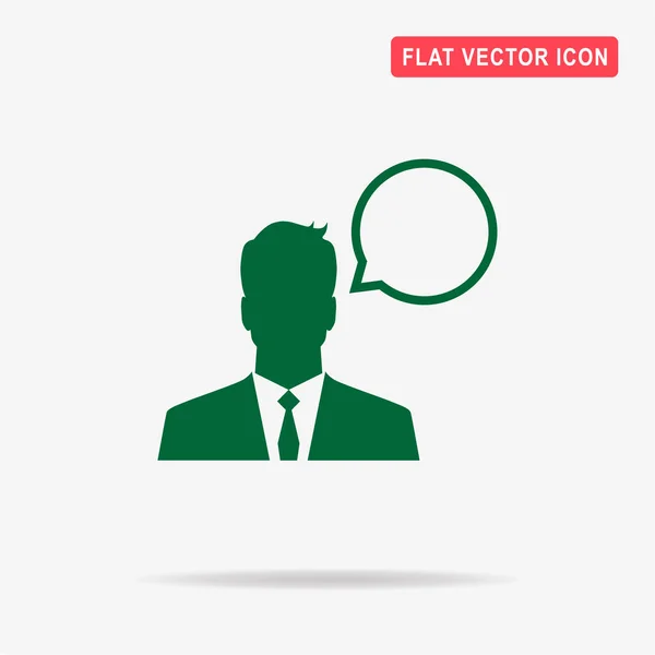 Chat Pictogram Vectorillustratie Concept Voor Ontwerp — Stockvector