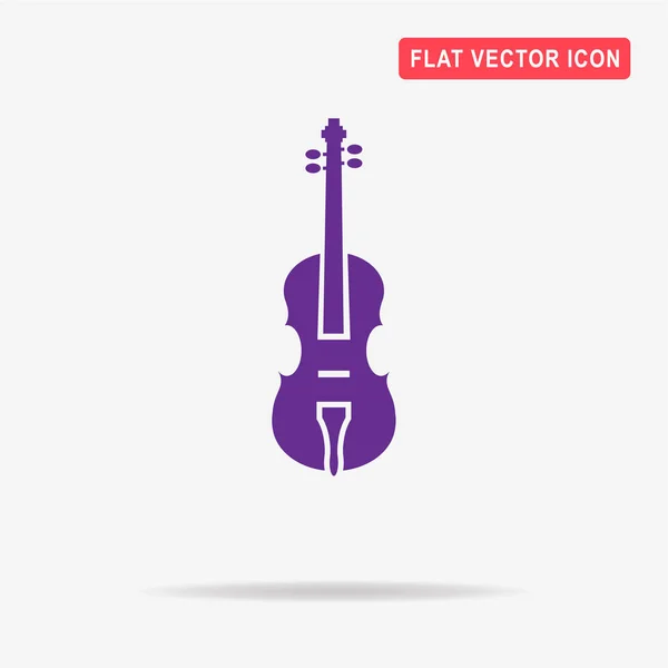 Ícone Violino Ilustração Conceito Vetor Para Design — Vetor de Stock