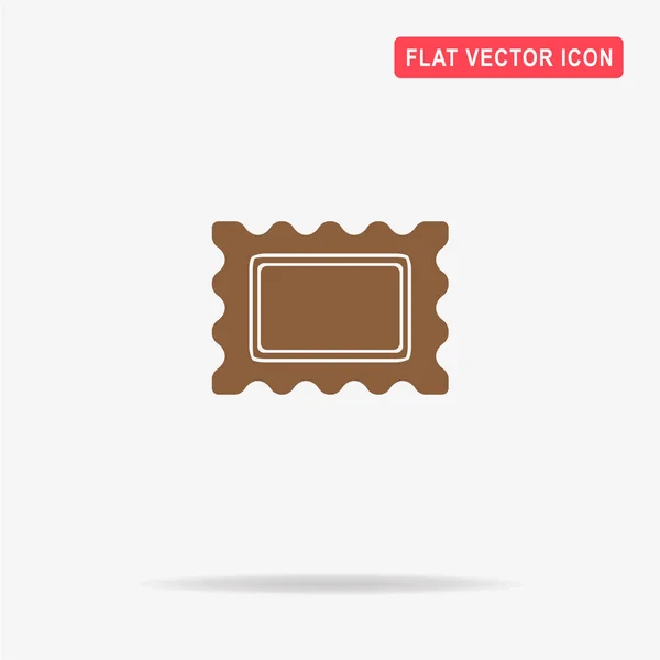 Піктограма Поштової Марки Векторна Концепція Ілюстрація Дизайну — стоковий вектор