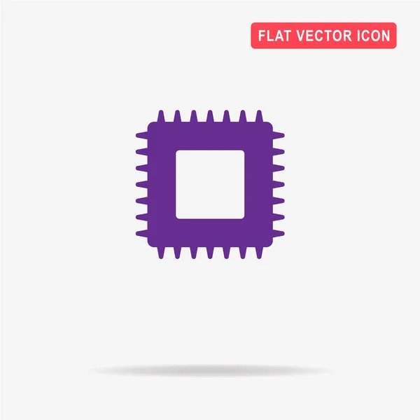 Cpu Icon Векторная Концепция — стоковый вектор