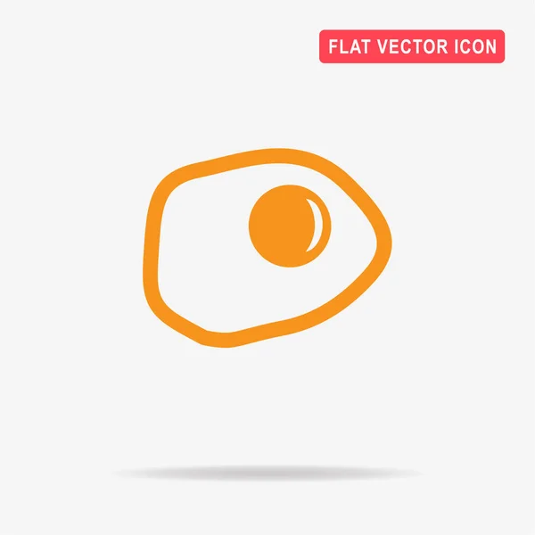 Icono Huevo Frito Ilustración Del Concepto Vectorial Para Diseño — Archivo Imágenes Vectoriales