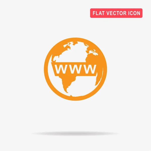 Www Pictogram Vectorillustratie Concept Voor Ontwerp — Stockvector