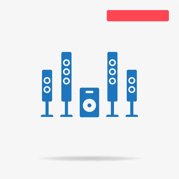 시어터 아이콘입니다 디자인에 — 스톡 벡터