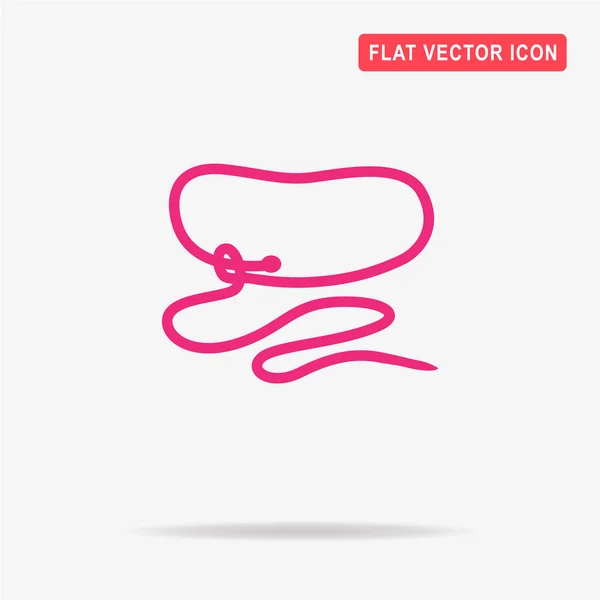 Cowboy Lasso Pictogram Vectorillustratie Concept Voor Ontwerp — Stockvector