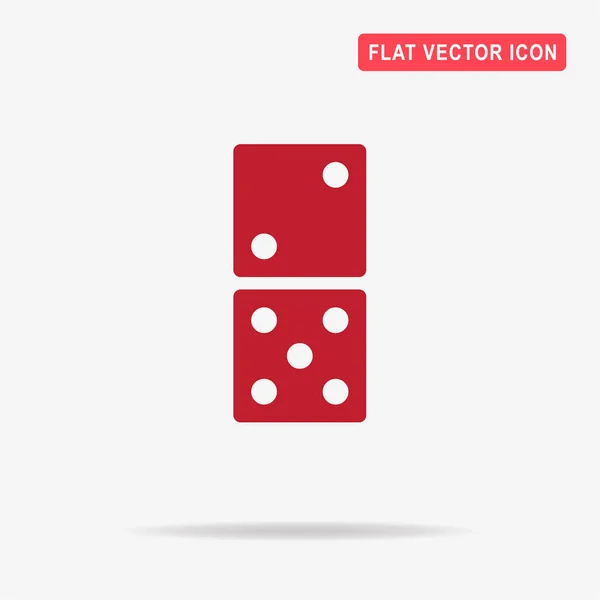 Icono Dominó Ilustración Del Concepto Vectorial Para Diseño — Vector de stock