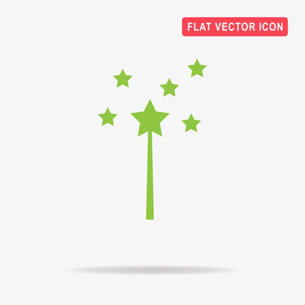 Magisk Tryllestav Ikon Vektorkoncept Illustration Til Design – Stock-vektor
