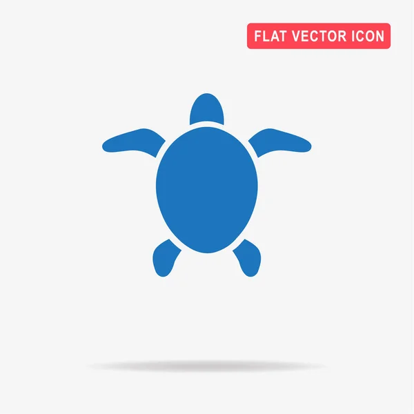 Meeresschildkröten Symbol Vektor Konzept Illustration Für Design — Stockvektor