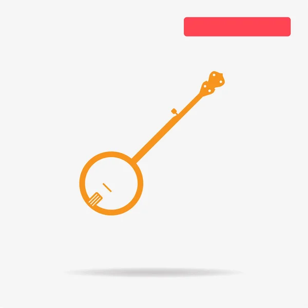 Het Pictogram Van Banjo Vectorillustratie Concept Voor Ontwerp — Stockvector