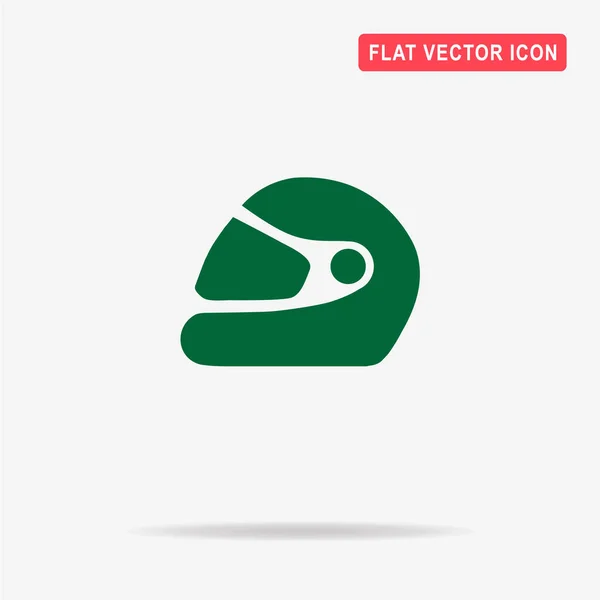 Racing Helmet Icon Vector Concept Illustration Design — Stock Vector