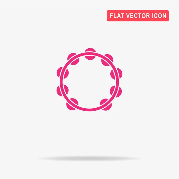 Icono Pandereta Ilustración Del Concepto Vectorial Para Diseño — Vector de stock