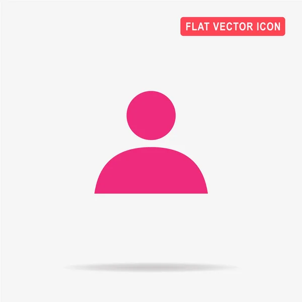 Ember Ikon Vektor Koncepció Illusztráció Design — Stock Vector