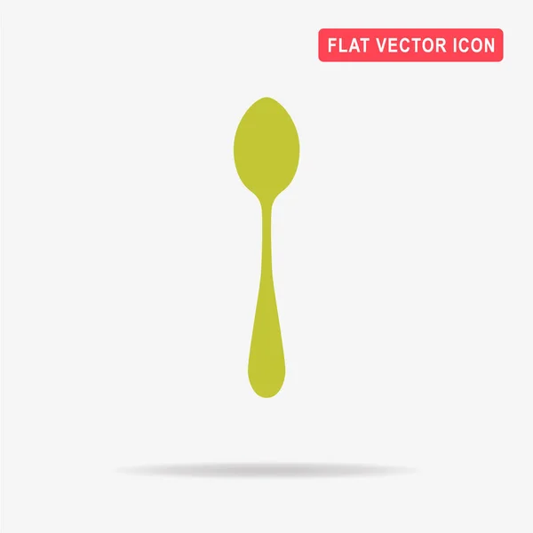 Spoon Icon Vector Concept Illustration Design — Stock Vector
