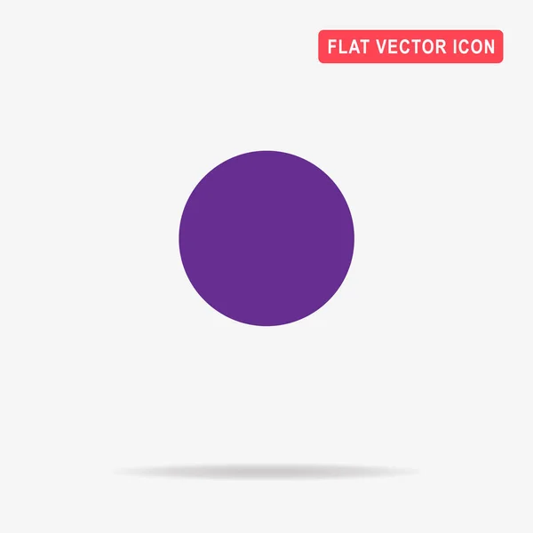 円形のアイコン デザインのベクトルの概念図 — ストックベクタ