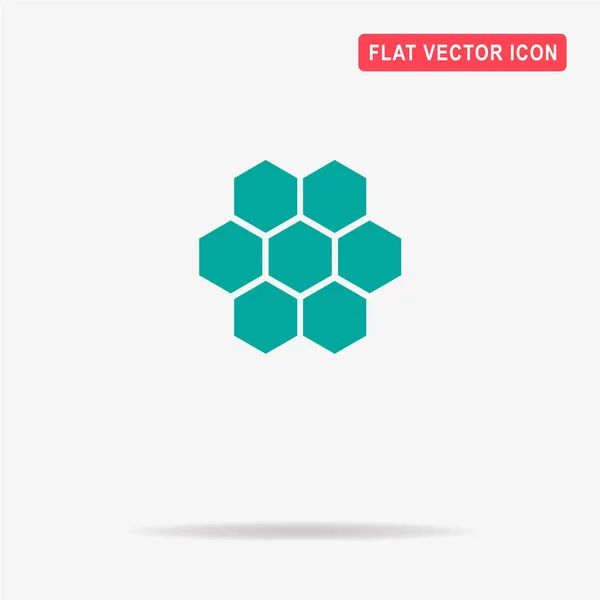 Icono Del Panal Ilustración Del Concepto Vectorial Para Diseño — Vector de stock