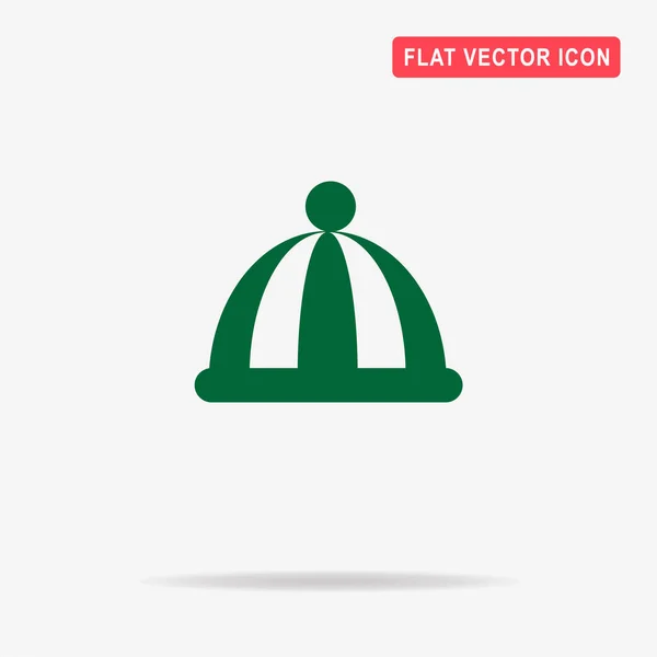 Hoed Pictogram Vector Concept Illustratie Voor Design — Stockvector