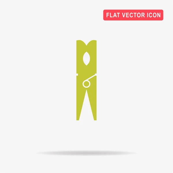 Icono Pin Ropa Ilustración Del Concepto Vectorial Para Diseño — Vector de stock
