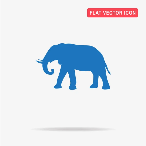 Het Pictogram Van Olifant Vectorillustratie Concept Voor Ontwerp — Stockvector