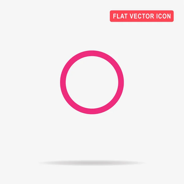 Het Pictogram Van Cirkel Vectorillustratie Concept Voor Ontwerp — Stockvector