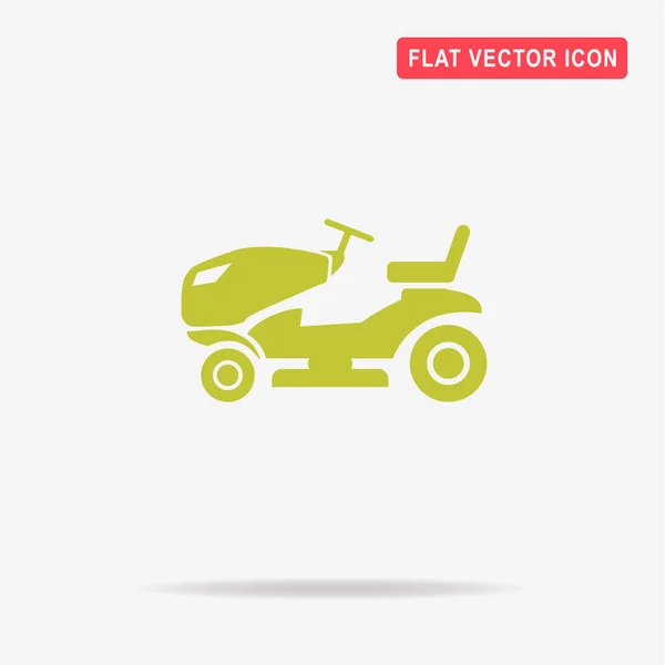 Ícone Tractor Relva Ilustração Conceito Vetor Para Design — Vetor de Stock