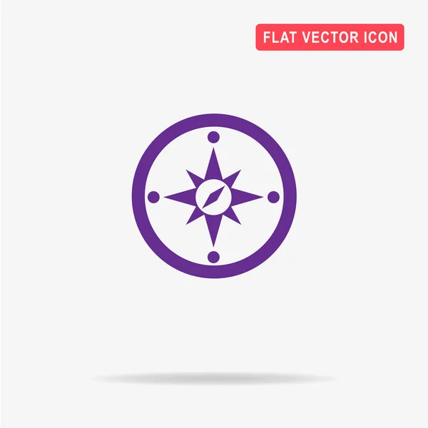 Pictogram Van Het Kompas Vectorillustratie Concept Voor Ontwerp — Stockvector
