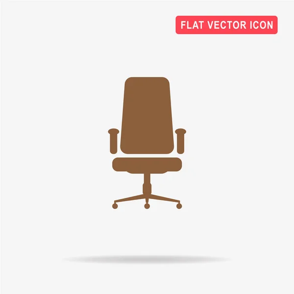 Office Chair Icon Vector Concept Illustration Design — Stock Vector