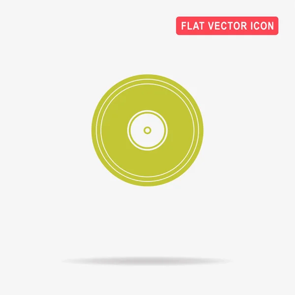 Ícone Vinil Gramofone Ilustração Conceito Vetor Para Design — Vetor de Stock