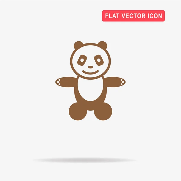 Panda Symbol Vektor Konzept Illustration Für Design — Stockvektor