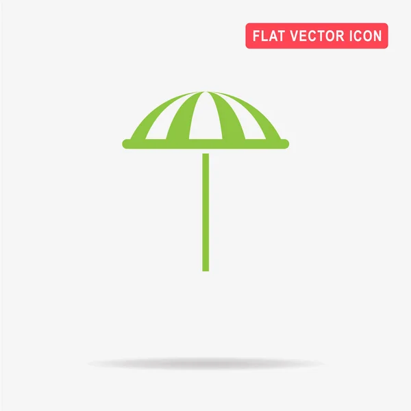 Icône Parasol Illustration Vectorielle Concept Pour Design — Image vectorielle