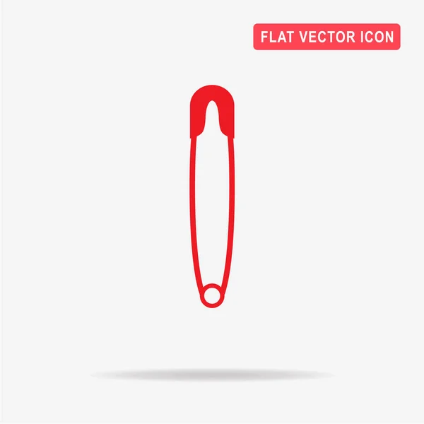 Icono Pin Seguridad Ilustración Del Concepto Vectorial Para Diseño — Vector de stock