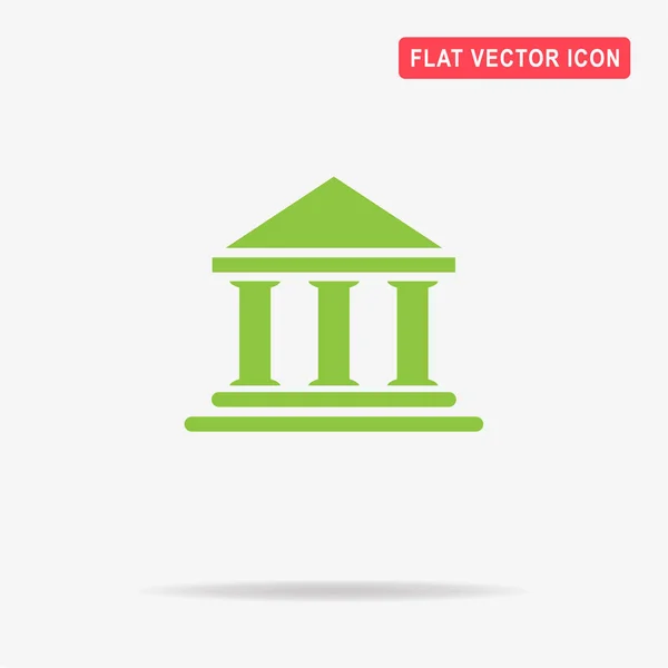 Het Pictogram Van Bank Vectorillustratie Concept Voor Ontwerp — Stockvector