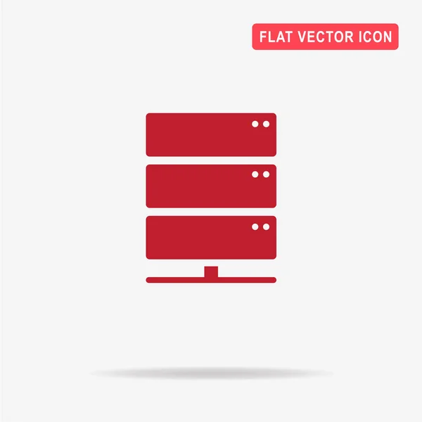 Het Pictogram Van Server Vectorillustratie Concept Voor Ontwerp — Stockvector