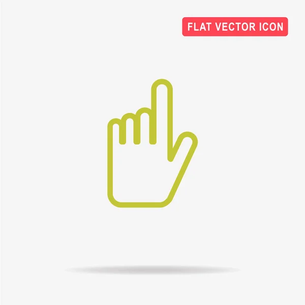 Hand Click Icon Vector Concept Illustration Design — Stock Vector