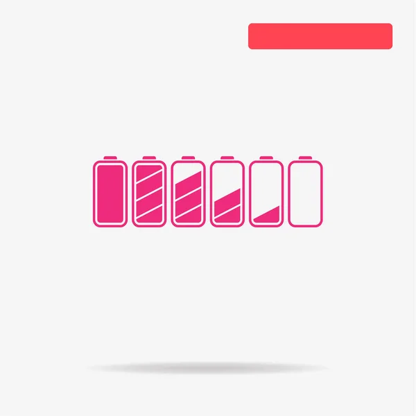 Battery Icon Vector Concept Illustration Design — Stock Vector