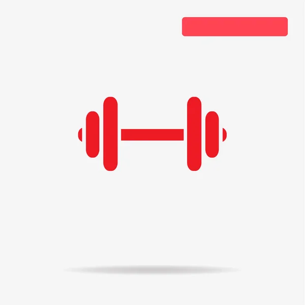 Dumbbell simgesi. Vektör konsept illüstrasyon tasarımı için.