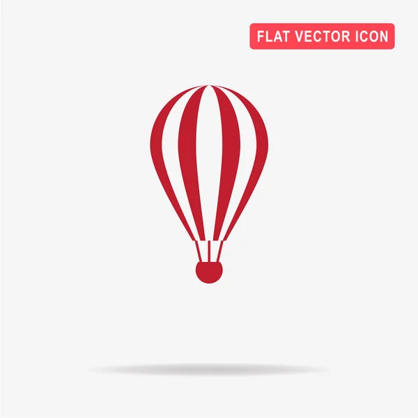 Hot Air Balloon Icon Vector Concept Illustration Design — Stock Vector