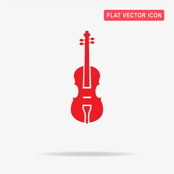 Viool Pictogram Vectorillustratie Concept Voor Ontwerp — Stockvector