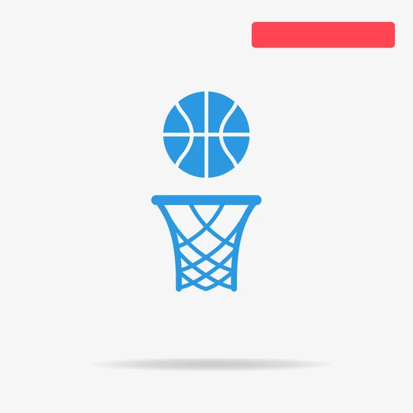 Icono Del Aro Del Baloncesto Ilustración Del Concepto Vectorial Para — Vector de stock