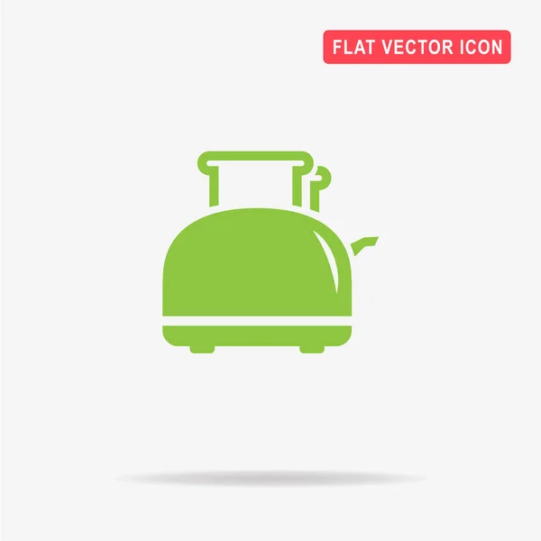 Toaster Icon Vector Concept Illustration Design — Stock Vector