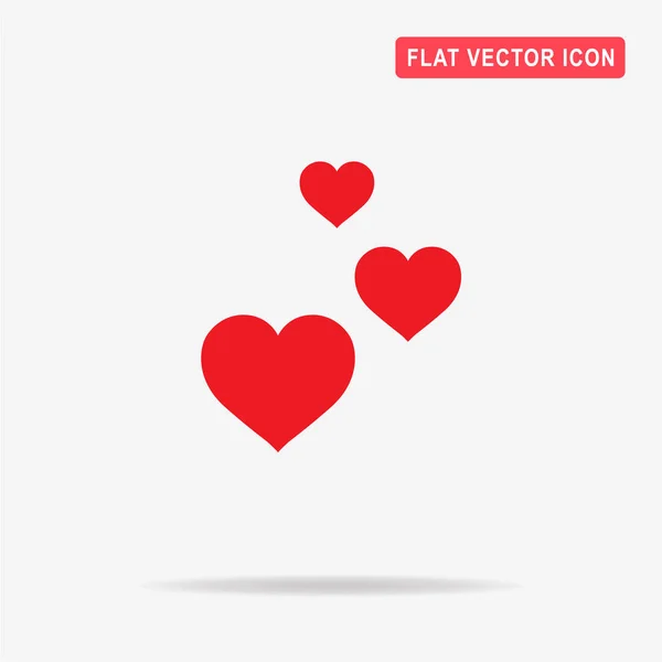 愛のアイコン デザインのベクトルの概念図 — ストックベクタ