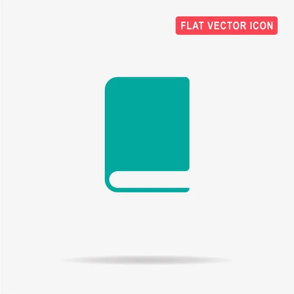 Boekpictogram Vectorillustratie Concept Voor Ontwerp — Stockvector