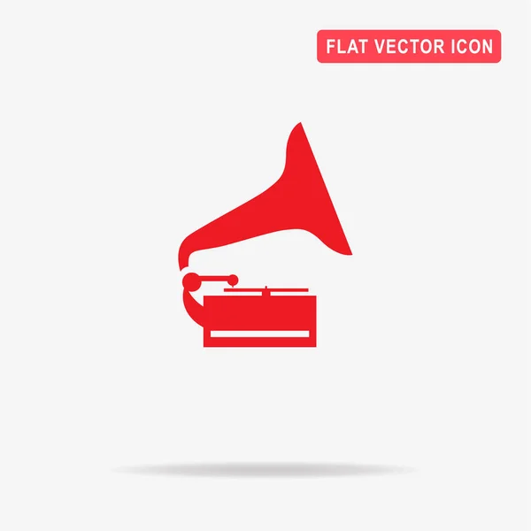 Het Pictogram Van Grammofoon Vectorillustratie Concept Voor Ontwerp — Stockvector