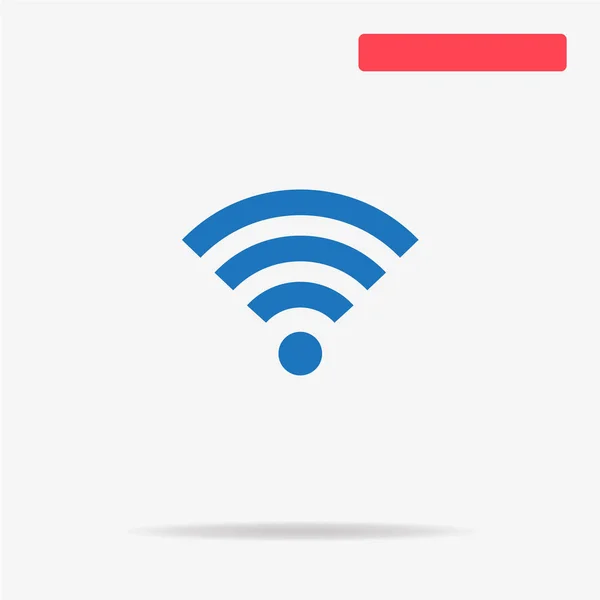Wifi アイコン デザインのベクトルの概念図 — ストックベクタ