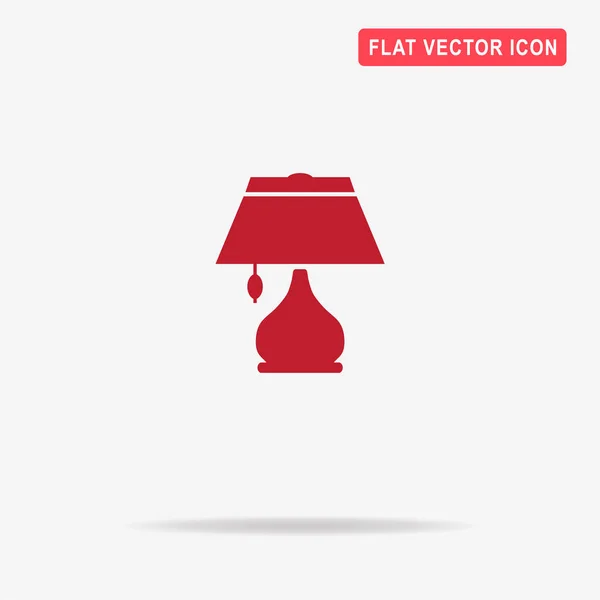 Lámpa Ikonra Vektor Koncepció Illusztráció Design — Stock Vector