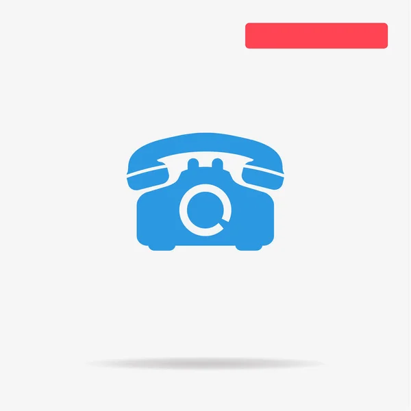 Ретро Телефонний Значок Векторна Концепція Ілюстрація Дизайну — стоковий вектор
