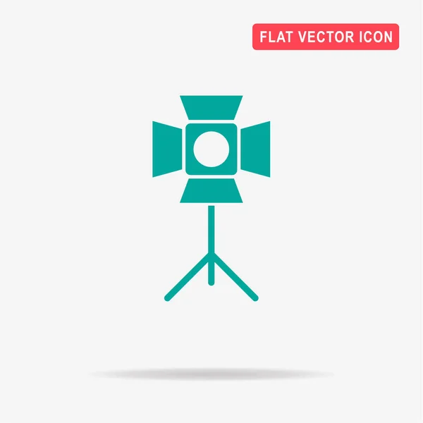 Spotlight Symbool Vectorillustratie Concept Voor Ontwerp — Stockvector