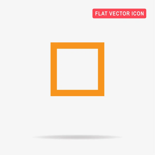 Quadratisches Symbol Vektor Konzept Illustration Für Design Vektorgrafiken