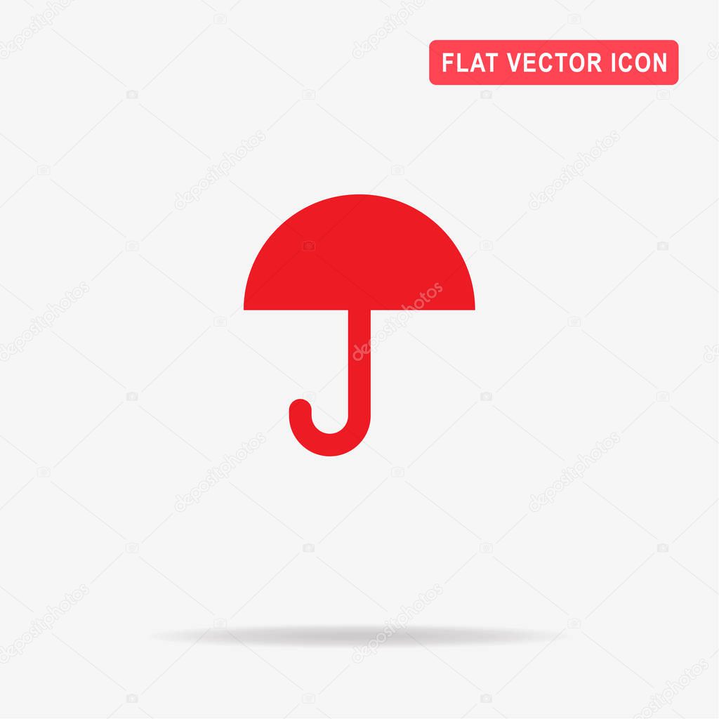 Umbrella icon. Vector concept illustration for design.