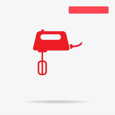 Mikser simgesi. Vektör konsept illüstrasyon tasarımı için.