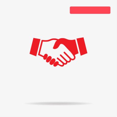 El sıkışma simgesi. Vektör konsept illüstrasyon tasarımı için.