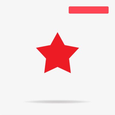 Yıldız simgesi. Vektör konsept illüstrasyon tasarımı için.